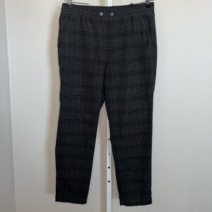 LOFT Grey Plaid Pants Size Medium